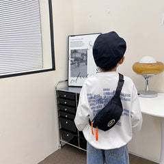 Solid Waist Bag Chest Bag Diagonal Bag Children's Chest Bag