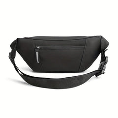 Functional Chest Bag w/ Earphone Hole for Sports & Phone, Lightweight Crossbody