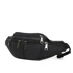 Waterproof PU Leather Chest Bag Crossbody Waist Bag Outdoor Sports Bag