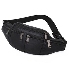Waterproof PU Leather Chest Bag Crossbody Waist Bag Outdoor Sports Bag