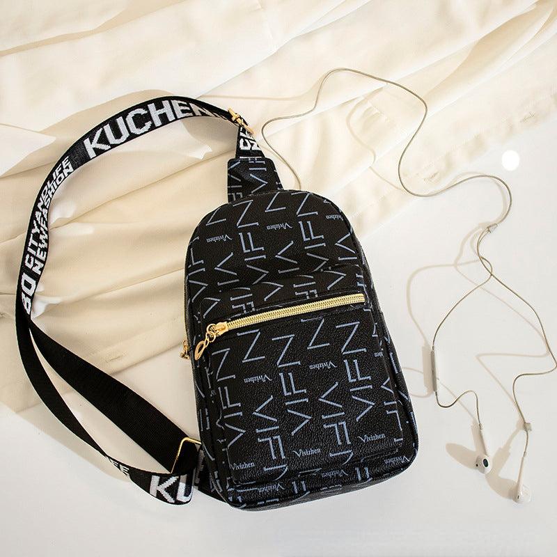 Casual Print Waist Bag Large Capacity Chest Bag