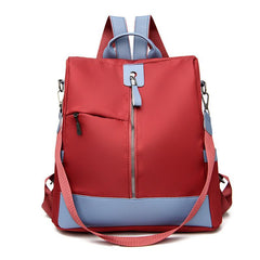 Stylish Colorblock Backpack for Women's Travel
