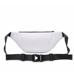 Unisex Waist Bag with Adjustable Shoulder Strap and Chain Decoration