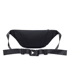 Unisex Waist Bag with Adjustable Shoulder Strap and Chain Decoration
