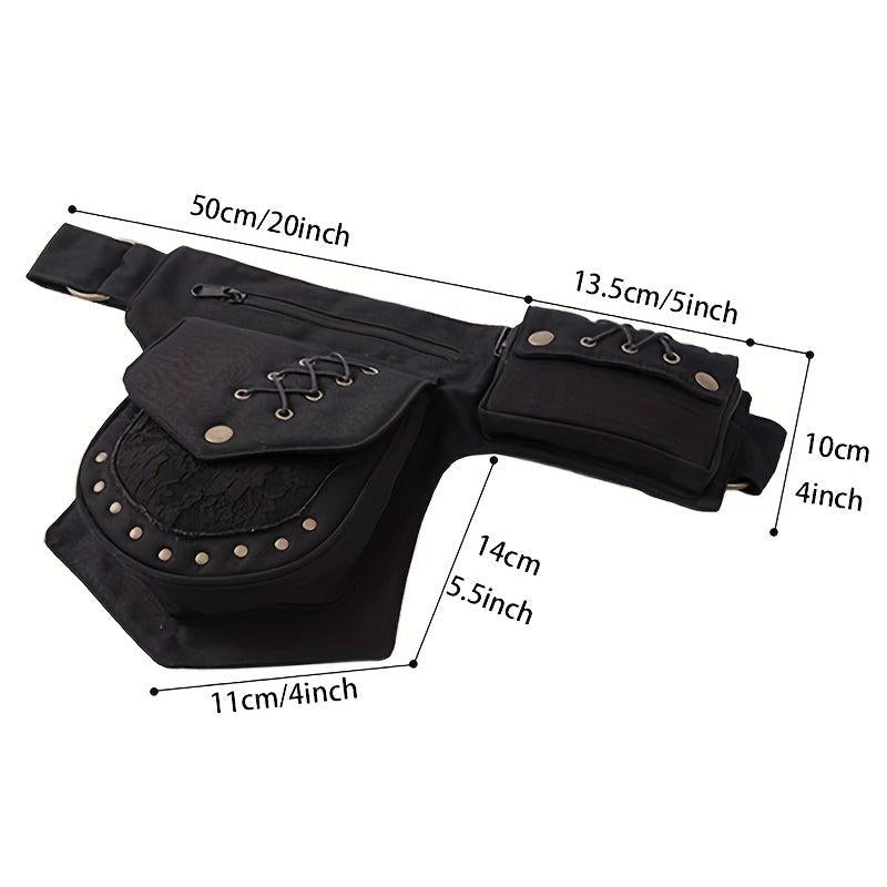 Canvas Sports Outdoor Waist Bag Travel Hiking Vintage Waist Bag