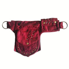 Canvas Sports Outdoor Waist Bag Travel Hiking Vintage Waist Bag