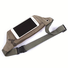 Men's Large Capacity Canvas Chest Bag Versatile Waist Bag