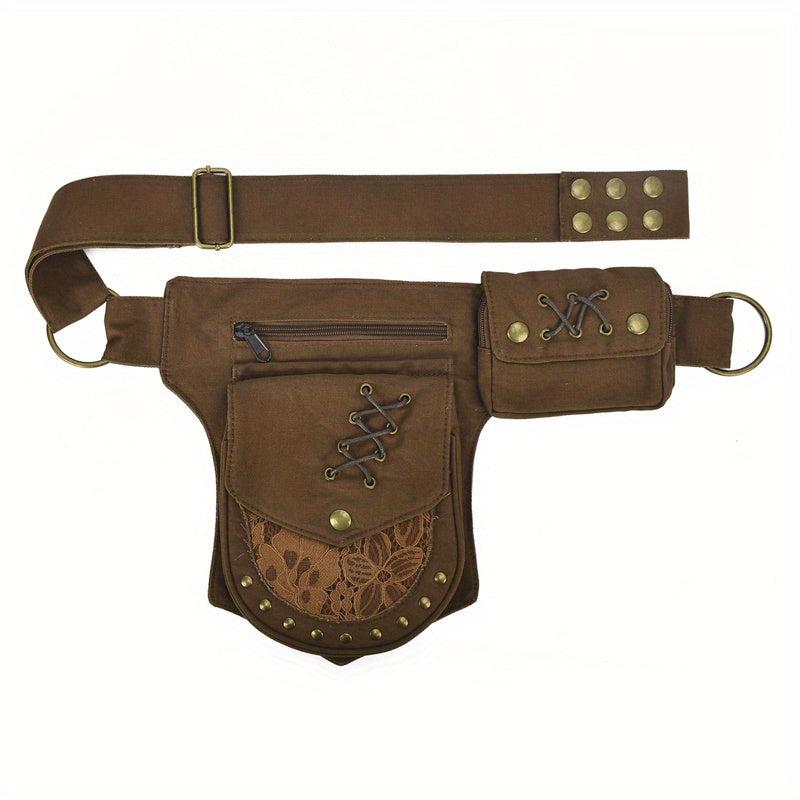 Punk Style Drop Leg Bag Fanny Pack Waist Bags Crossbody Bag