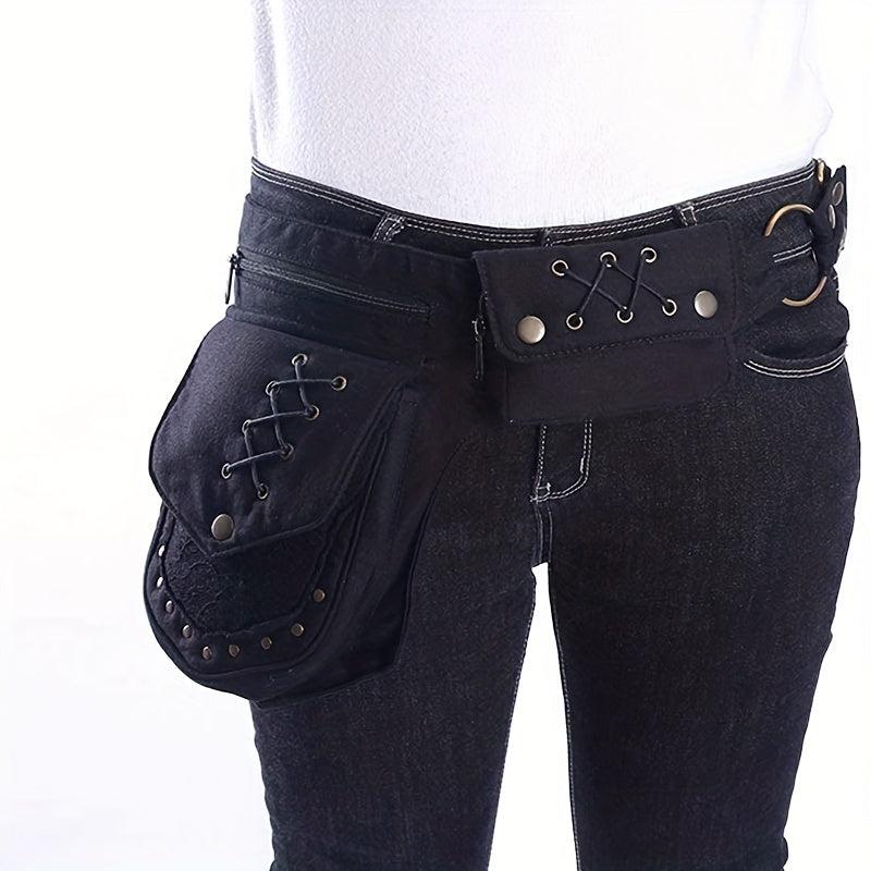 Punk Style Drop Leg Bag Fanny Pack Waist Bags Crossbody Bag