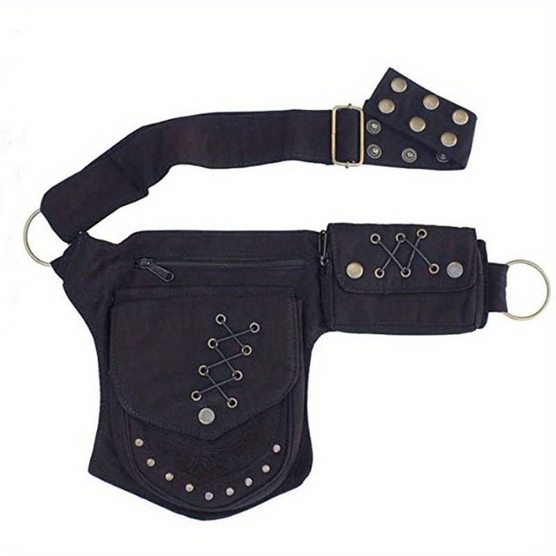 Punk Style Drop Leg Bag Fanny Pack Waist Bags Crossbody Bag
