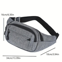 Casual Oxford Cloth Waist Bag Wear-resistant Chest Bag Shoulder B