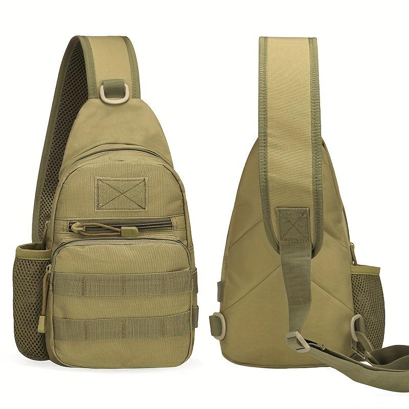Tactical Shoulder Bag Multicam Camo Chest Bag Sling for Outdoor Travel Hiking