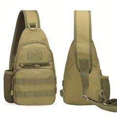 Tactical Shoulder Bag Multicam Camo Chest Bag Sling for Outdoor Travel Hiking