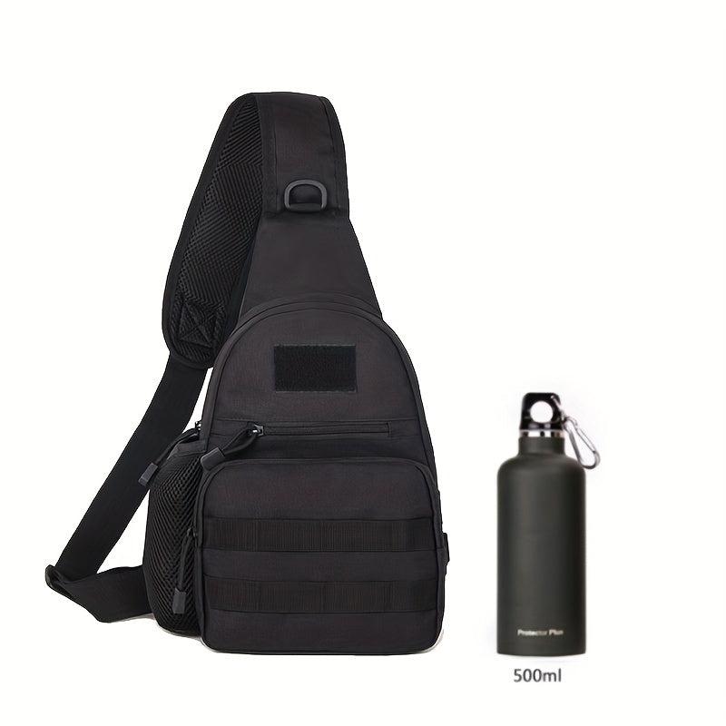 Tactical Shoulder Bag Multicam Camo Chest Bag Sling for Outdoor Travel Hiking