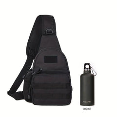 Tactical Shoulder Bag Multicam Camo Chest Bag Sling for Outdoor Travel Hiking
