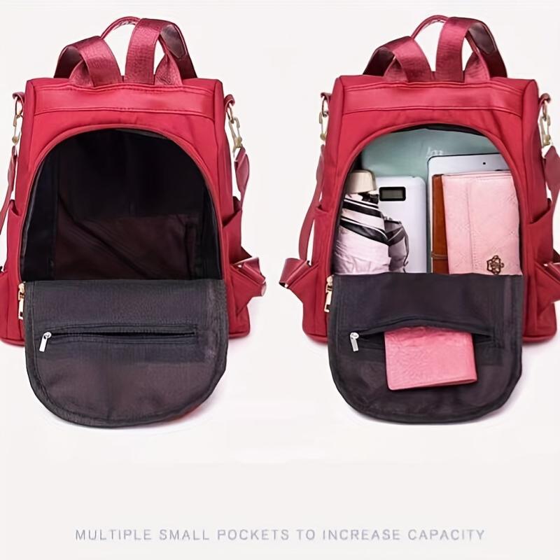 Colorblock Backpack Purse Two way Shoulder Bag