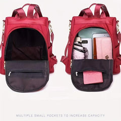 Colorblock Backpack Purse Two way Shoulder Bag