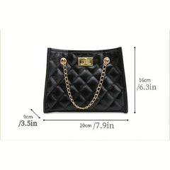 Quilted Rhombus Chain Crossbody Bag