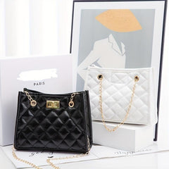 Quilted Rhombus Chain Crossbody Bag