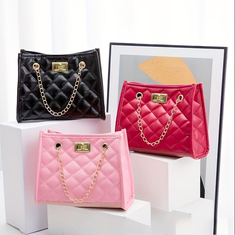 Quilted Rhombus Chain Crossbody Bag