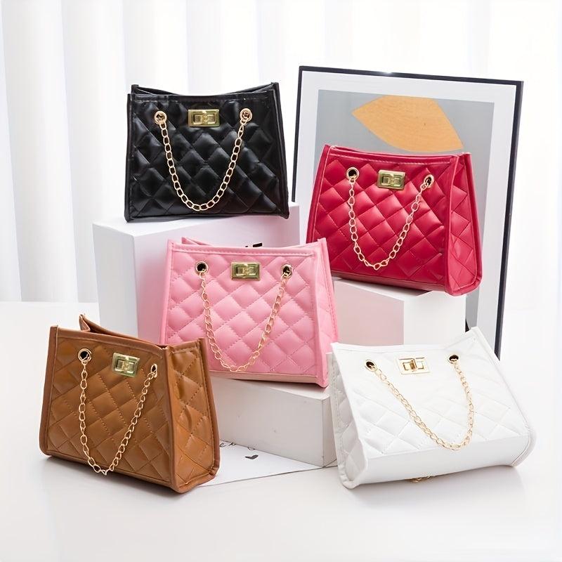Quilted Rhombus Chain Crossbody Bag