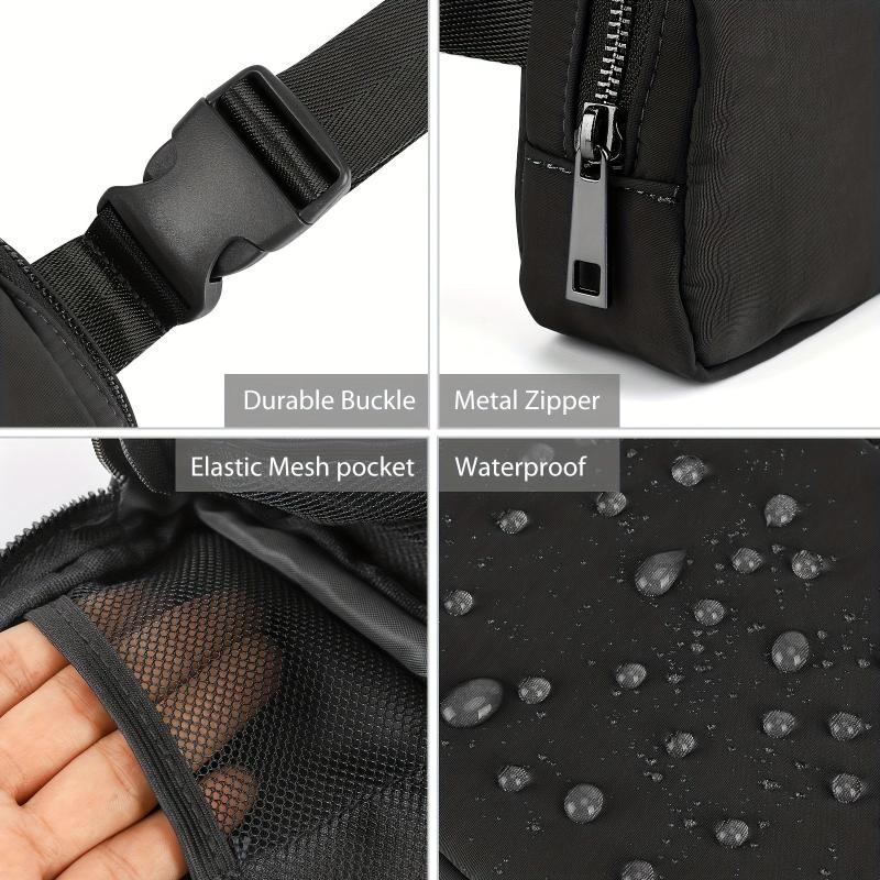 Unisex Mini Fanny Pack Waist Bag Adjustable Strap for Travel Hiking