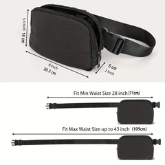 Unisex Mini Fanny Pack Waist Bag Adjustable Strap for Travel Hiking