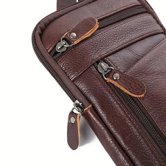 Men's Leather Belt Clip Crossbody Bag