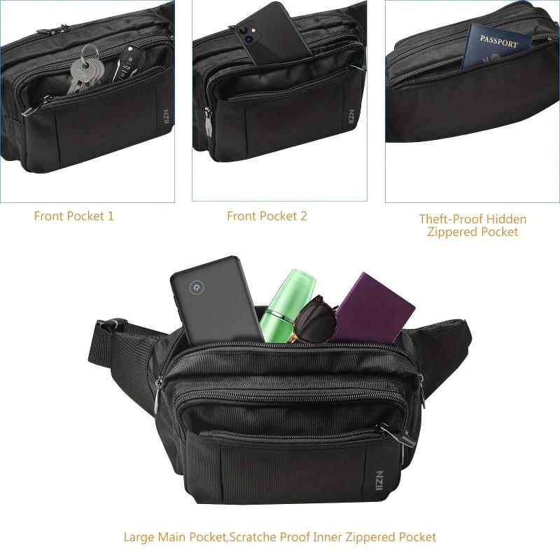 Water Resistant Nylon Running Fanny Pack Waist Bag Crossbody Pack