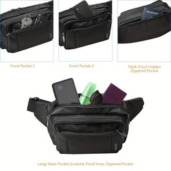 Water Resistant Nylon Running Fanny Pack Waist Bag Crossbody Pack