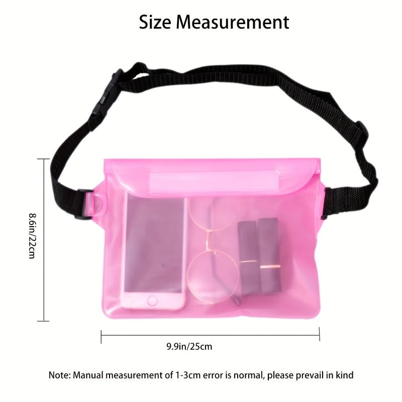 Swimming Waterproof Waist Bag Transparent Mobile Phone Bag