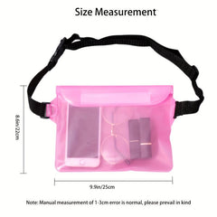 Swimming Waterproof Waist Bag Transparent Mobile Phone Bag