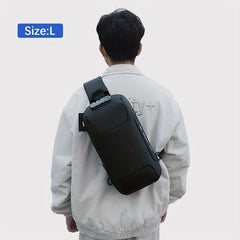 OZUKO Anti Theft Crossbody Sling Bag USB Charging Waterproof Shoulder Bag