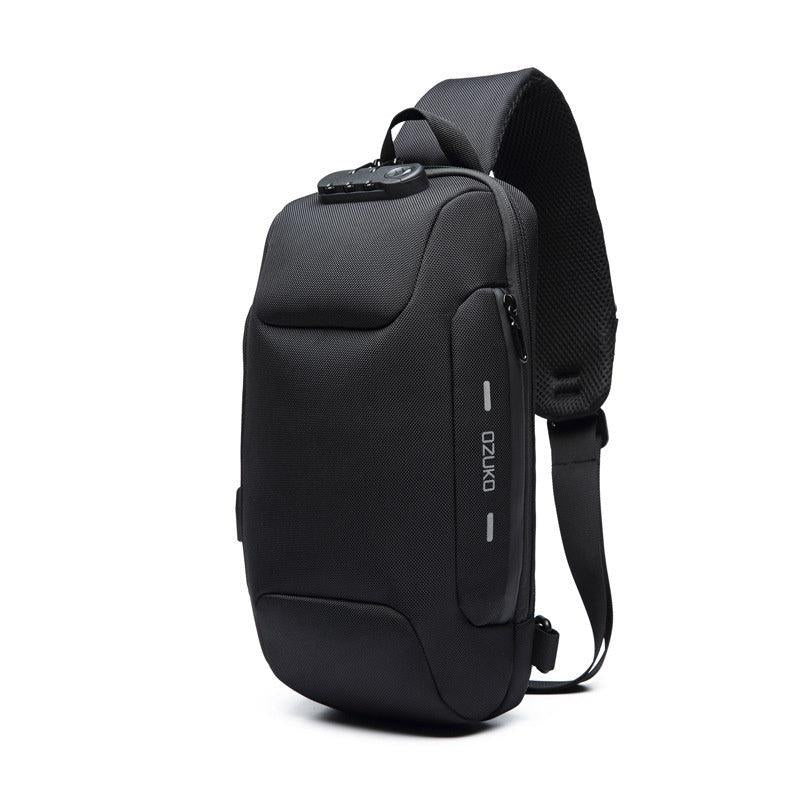 OZUKO Anti Theft Crossbody Sling Bag USB Charging Waterproof Shoulder Bag