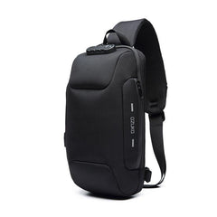 OZUKO Anti Theft Crossbody Sling Bag USB Charging Waterproof Shoulder Bag