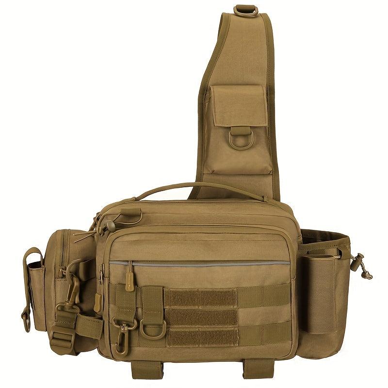 Camouflage Lure Bag Men's Waist Crossbody Fishing Rod Storage Backpack