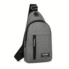 Men's Large Canvas Chest Bag All-match Style