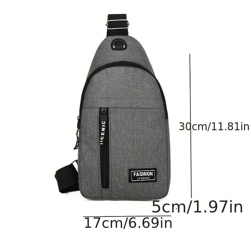 Men's Large Canvas Chest Bag All-match Style