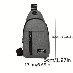 Men's Large Canvas Chest Bag All-match Style