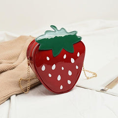 Strawberry Crossbody Bag Coin Purse Chain Shoulder Bag for Girls Women