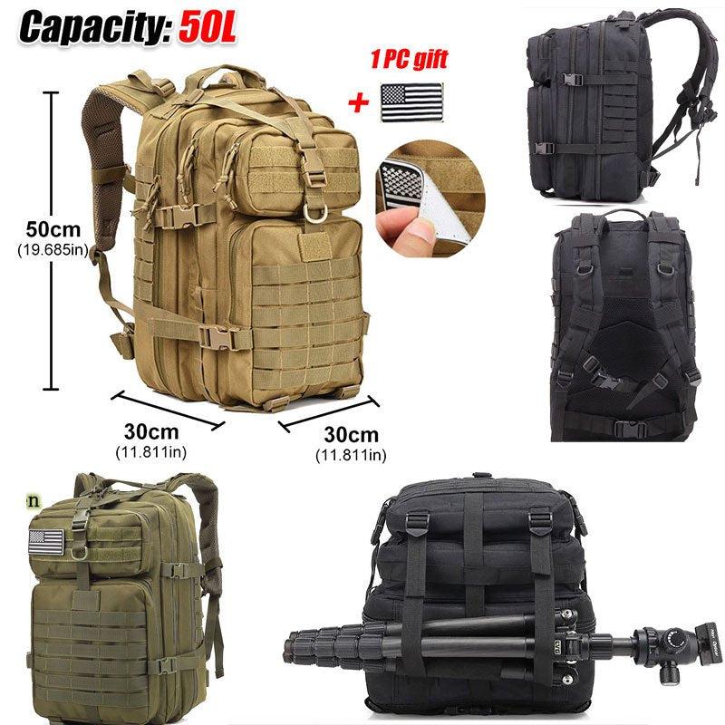 Army Tactical Backpack Waterproof Outdoor Rucksack