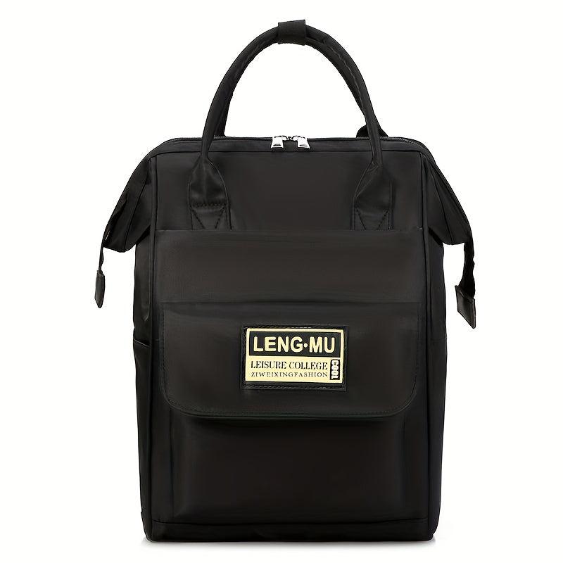 Colorblock Preppy School Backpack Large Capacity Laptop
