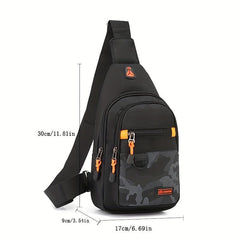 Men's Women's Chest Bag Single Shoulder Travel Fanny Bag
