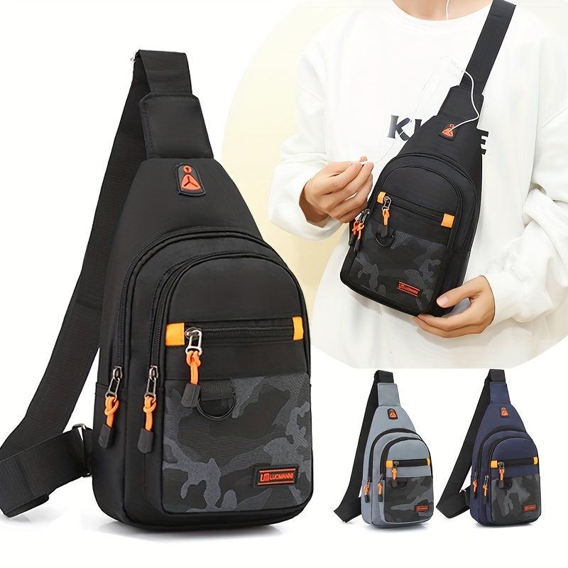 Men's Women's Chest Bag Single Shoulder Travel Fanny Bag