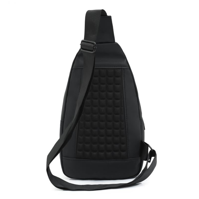 Men's Multifunctional Crossbody Bag with Earphone Hole