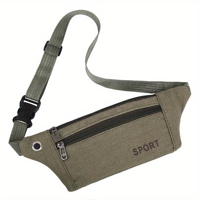 Casual Outdoor Sports Canvas Waist Bag For Men Women