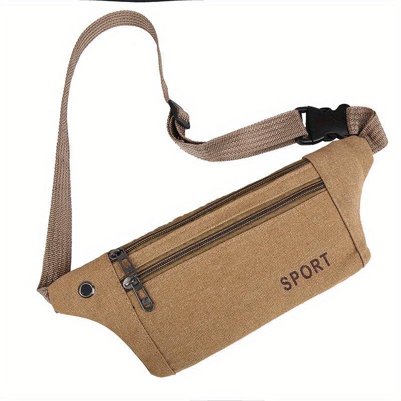 Casual Outdoor Sports Canvas Waist Bag For Men Women
