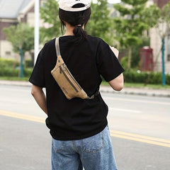 Casual Outdoor Sports Canvas Waist Bag For Men Women