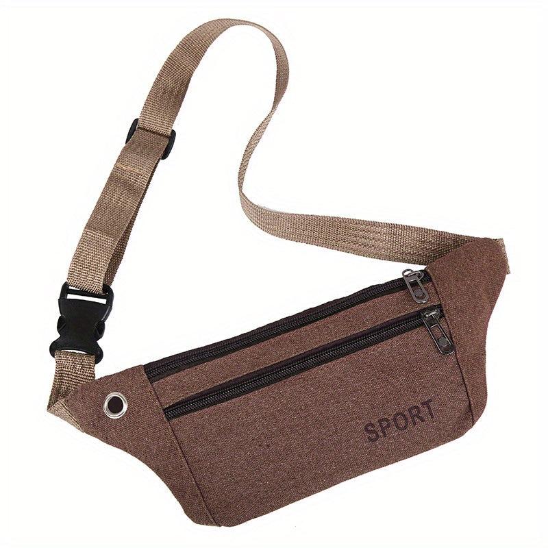 Casual Outdoor Sports Canvas Waist Bag For Men Women