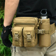 Men's Waist Pack Water Bottle Pouch Phone Bag Outdoor Sports